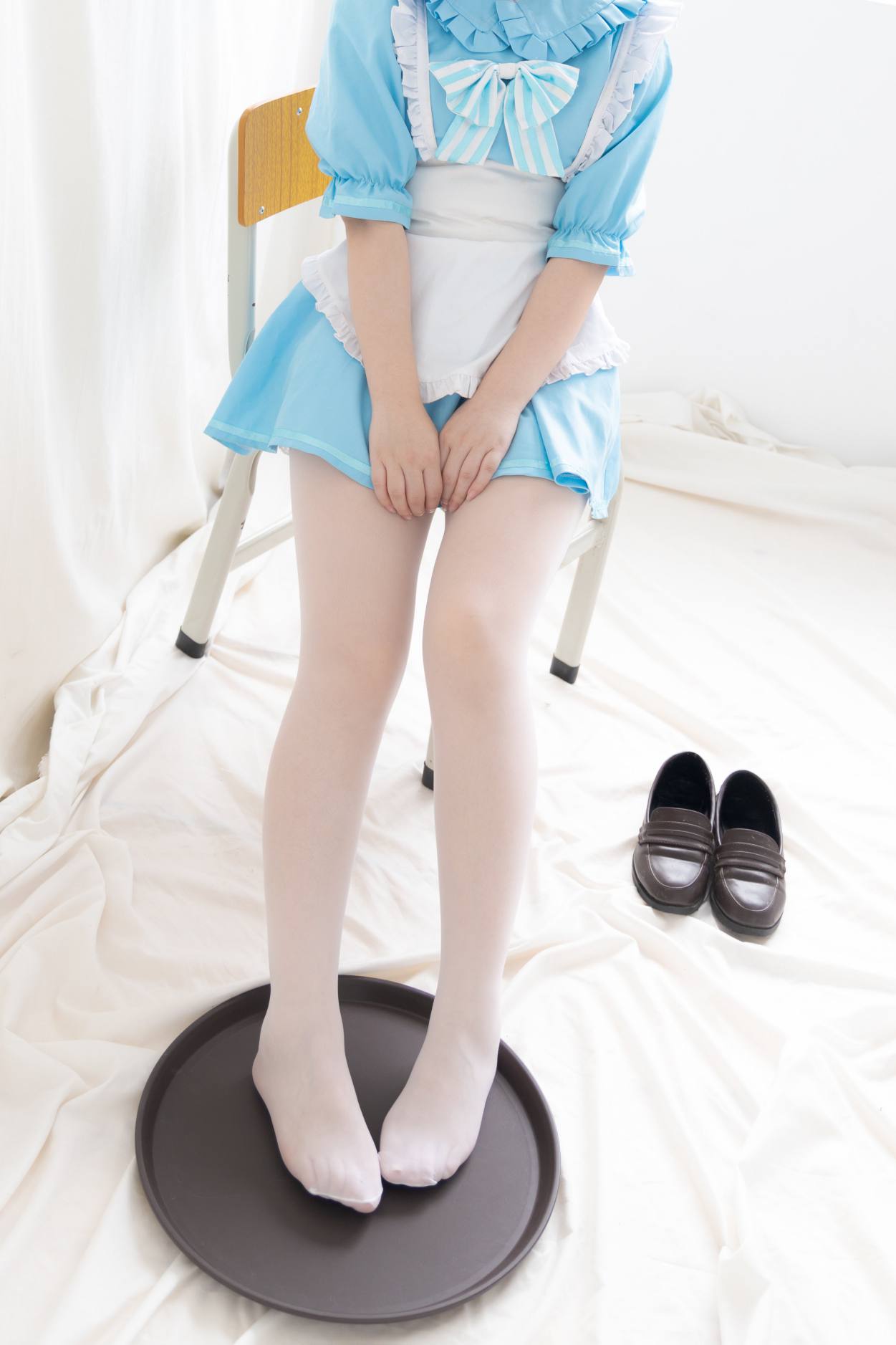 图片[4]-女仆装白丝女孩【43P】20014-婷美图