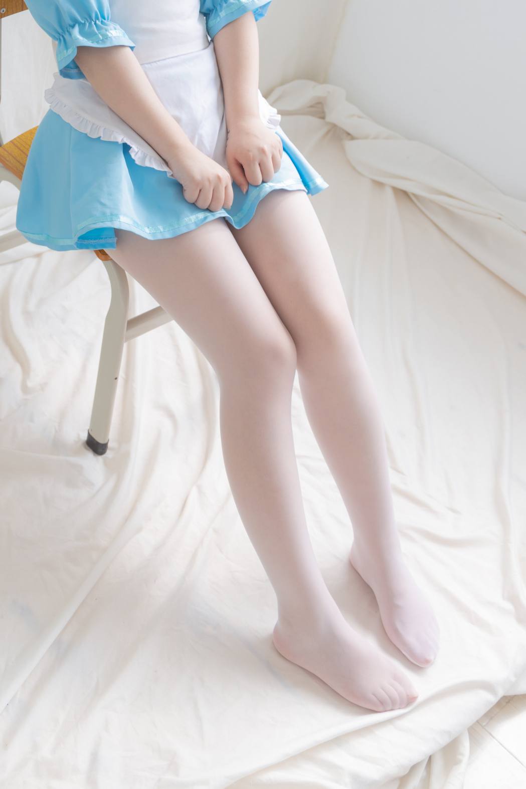 图片[5]-女仆装白丝女孩【43P】20014-婷美图