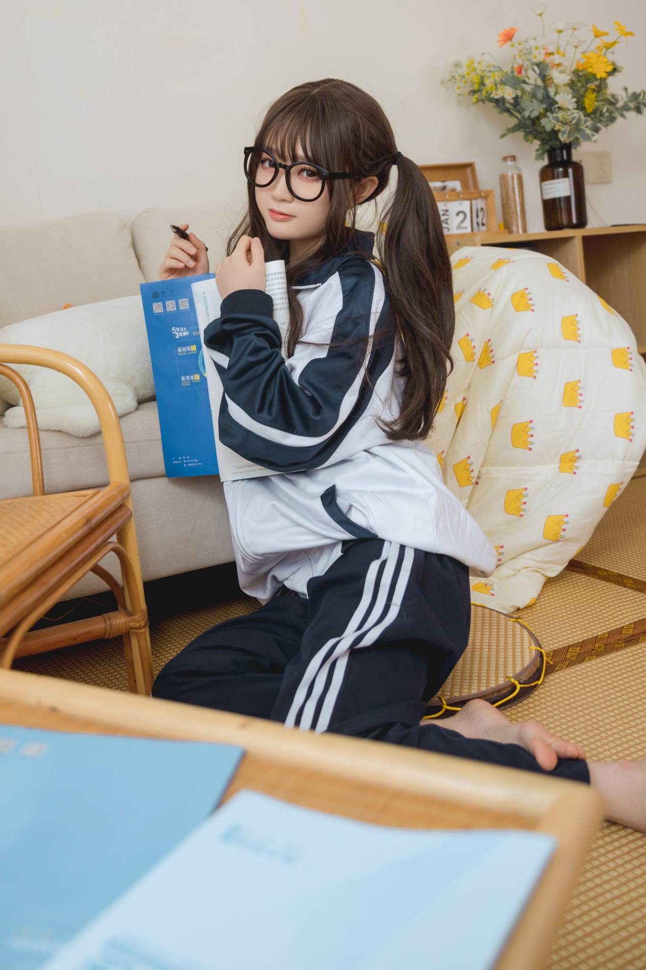图片[4]-穿校服的双马尾女孩【64P】20010-婷美图