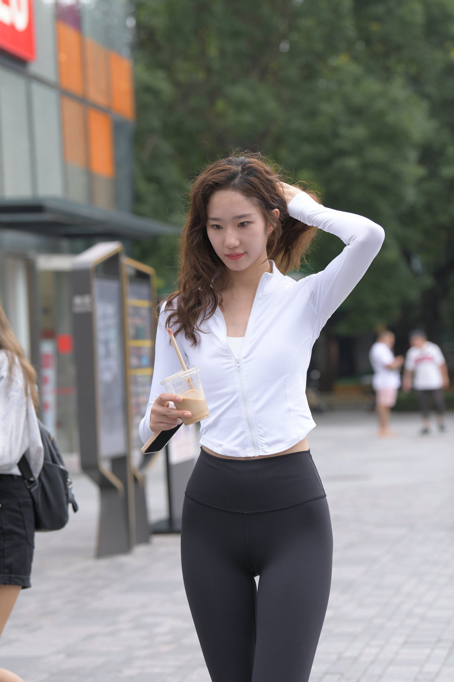 图片[3]-像刘亦菲的黑色瑜伽裤女孩J2237 340P1V-14.8GB-婷美图