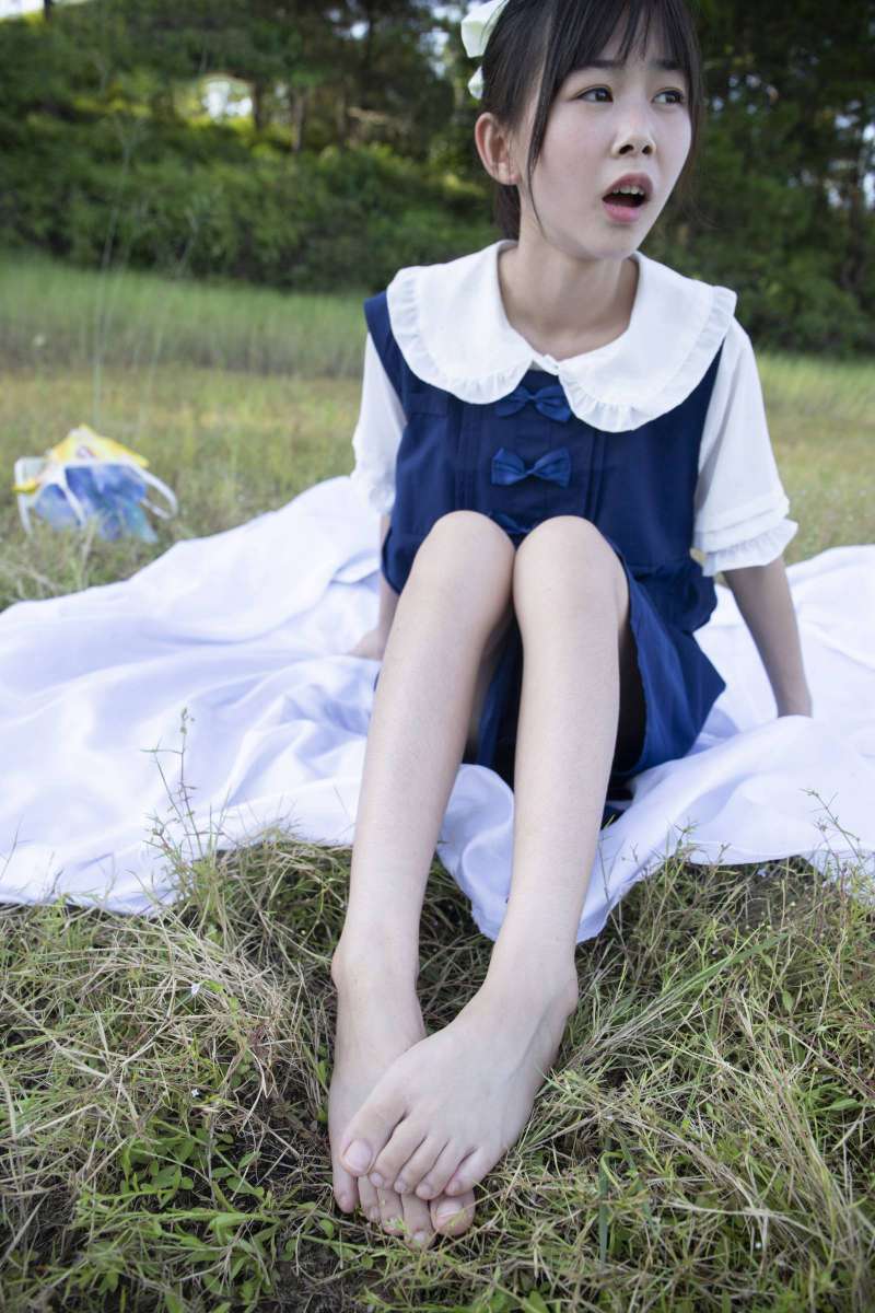 非常甜美的牛仔裙女孩【226P】20021-婷美图