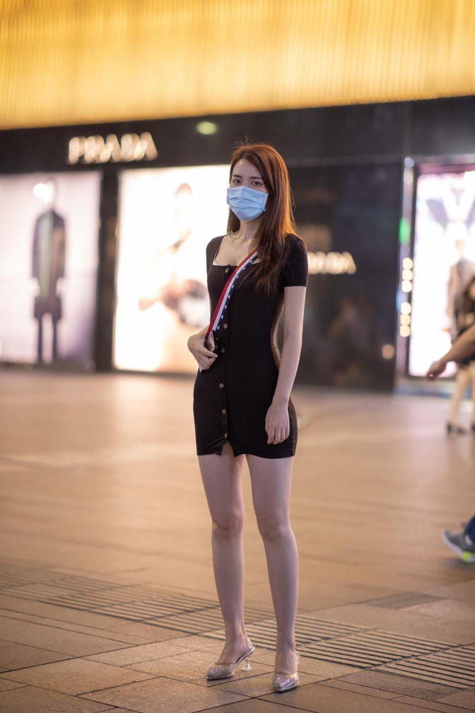 逛商场的黑色包臀裙美丽女孩【385P】00050-婷美图