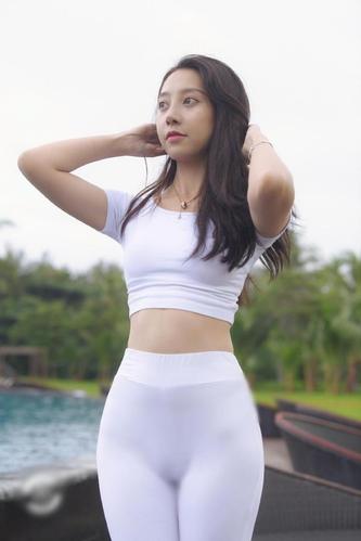 图片[2]-白色瑜伽裤柔情女孩 J1406 554P2V-21.1GB-婷美图